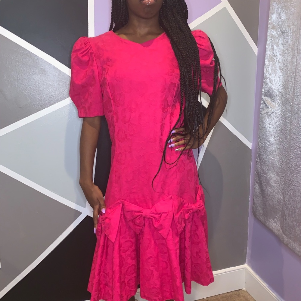Hot Pink Maggie Breem Vintage Dress